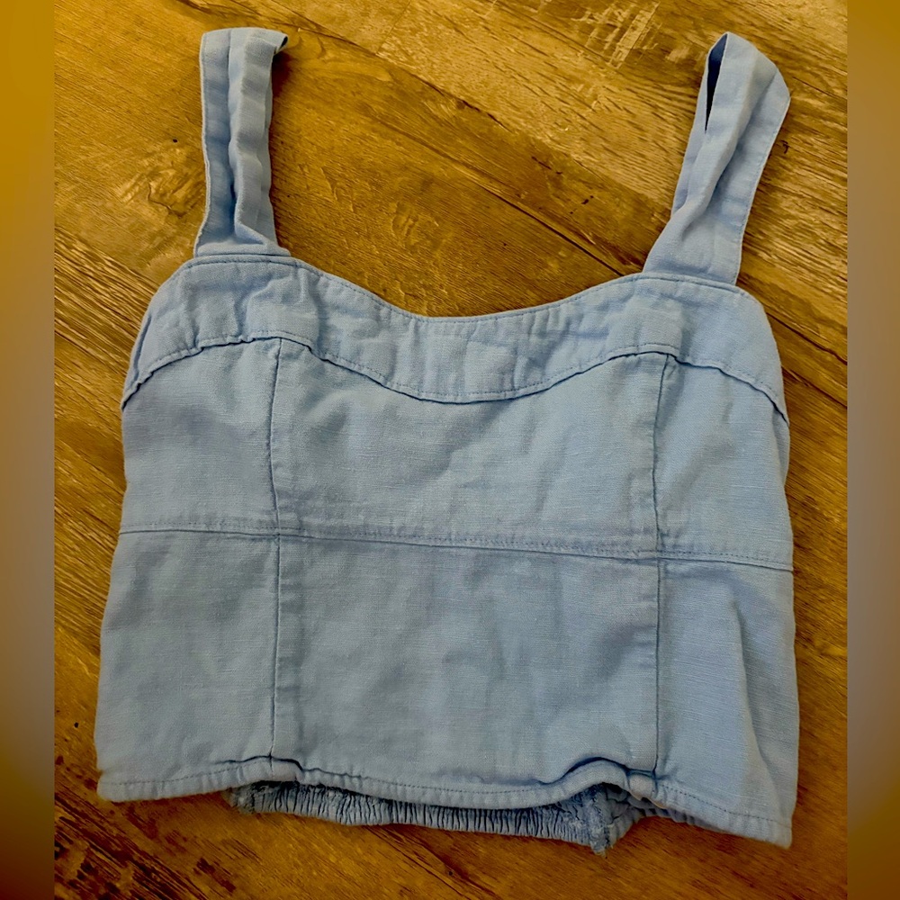 Abercrombie & Fitch Light Blue Tank Top